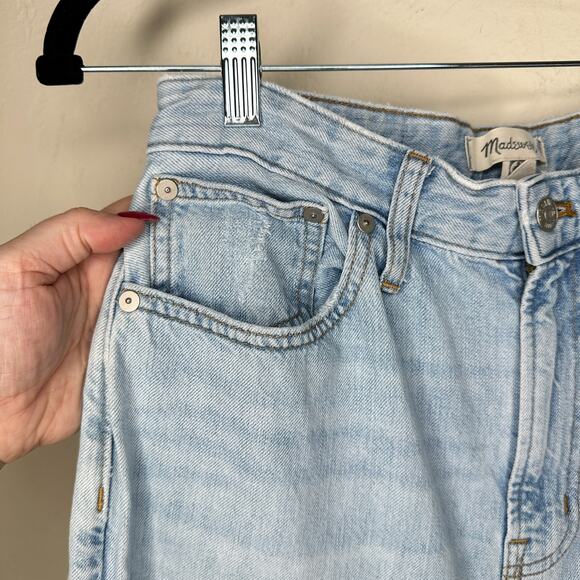 Madewell The Curvy Perfect Vintage Fitzgerald Light Wash Denim High Rise Jeans - Picture 6 of 16